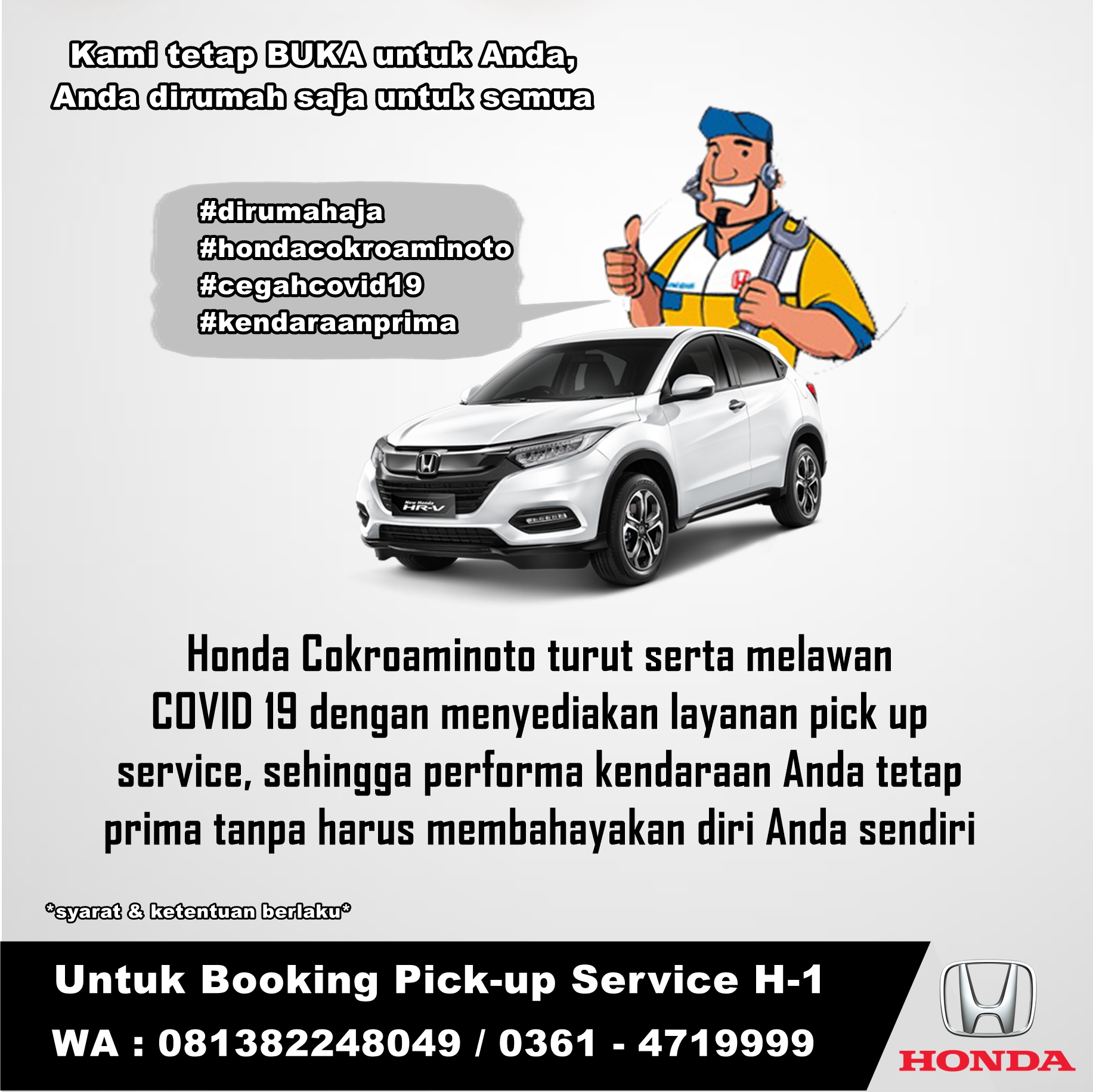 Kami tetap Buka untuk Anda, Anda dirumah saja untuk semua❣️